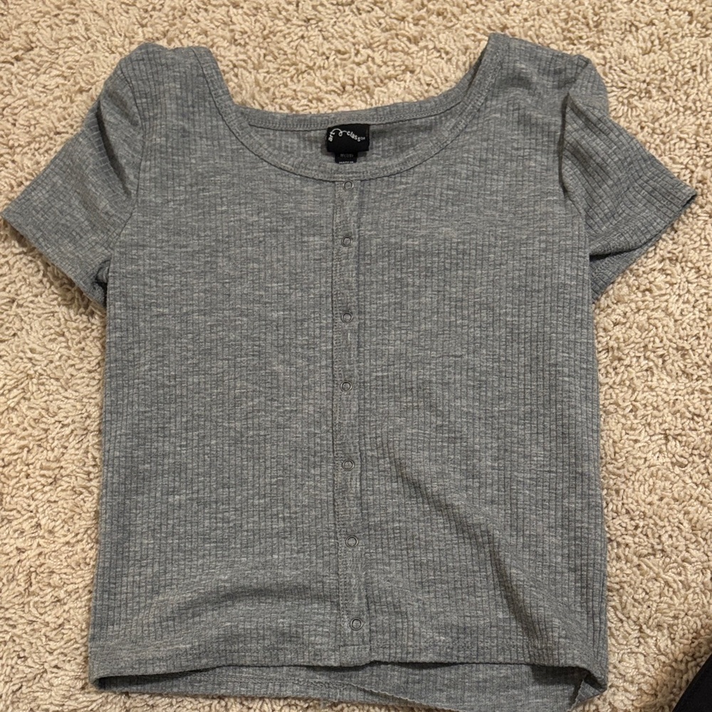 Art class children’s Gray Button Down Shirt